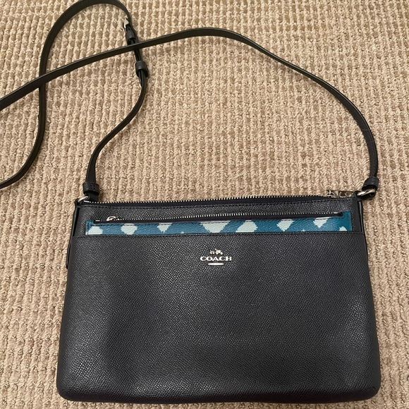 Coach Bags Coach Navy Crossbody With Insert Used Once Poshmark